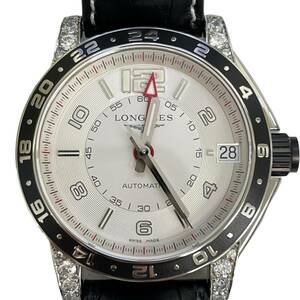 【未使用・保管品】LONGINES ロンジン アドミラル 文字盤ホワイト 自動巻 ギャラカード、タグあり メンズ腕時計 L61807RE