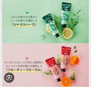 お試し　into skin ハンドクリーム　フルーティーフローラルシトラスハーブ 50g　2本