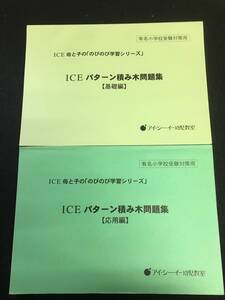 ★ICE パターン積み木問題集 基本編・応用編 - 計2冊 MON-59
