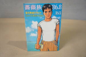 NO.163　薔薇族　1986年8月号　夏のオトコ遊びガイド　特集・エイズを忘れるな　