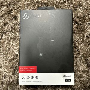 新品未使用品 final ZE8000 FI-ZE8DPLTW-BLACK ブラック【完全フルワイヤレスイヤフォン・ファイナル】