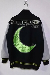 GDC ELECTRO AGE グランドキャニオン ウール スタジャン size M ブラック×オフホワイト 日本製