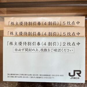 JR東日本 株主優待 割引券