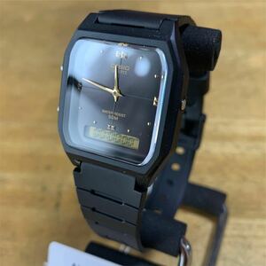 【新品・箱無し】カシオ CASIO アナデジ クオーツ 腕時計 AW48HE-1A ブラック/ブラック