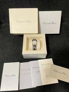 $ Christian Dior D78-109 腕時計 クォーツ 箱 ギャランティー 付き ディーオル レディース