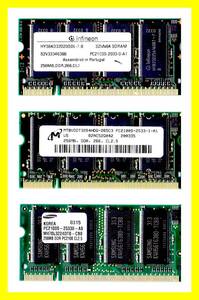 ノート用メモリ 　３枚セット　PC-2100　256MB　中古 DDR　SDRAM　送料無料！ 