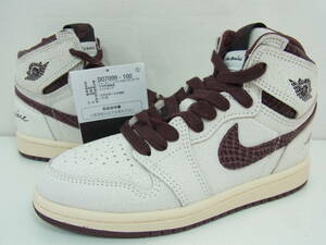 国内新品 NIKE AIR JORDAN 1 HIGH OG PS A MA MANIERE SAIL BURGUNDY ナイキ エア ジョーダン アママニエール マニエール DO7099-100 19cm