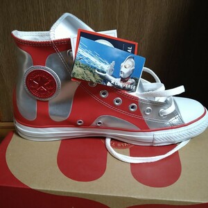 コンバース　オールスター　ウルトラマン　ハイカット　シルバー／レッド　27.5cm USA9 CONVERSE ULTRAMAN