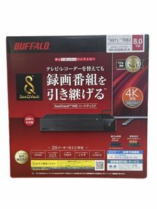 θ【新品未開封】BUFFALO/バッファロー SeeQVault対応 外付けハードディスク 8.0TB 4K対応 HD-SQS8U3-A 完品 S68277713718