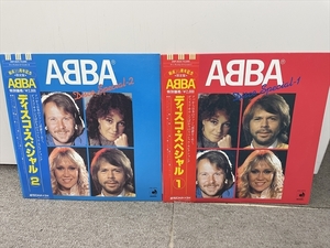 上11227 ABBA アバ 『ディスコ・スペシャル①.②』 結成10周年記念限定盤 レコード DSP-3024 3025 ポップ ユーロ・ポップ