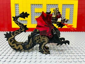 ☆ゴールデンドラゴン☆ レゴ 動物ミニフィグ 竜 龍 ドラゴン　( LEGO 人形 世界の冒険シリーズ 7419 ゴールデンドラゴン城　C50705