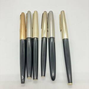 1円〜 4F PARKER EDEL sailor PILOT 万年筆 6本 まとめて パイロット パーカー 筆記用具 ペン先 ゴールド系 SUPER GOLD刻印 スーツシーン 