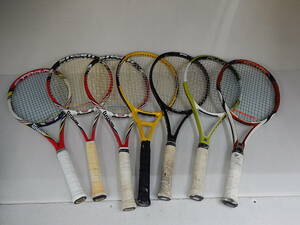 テニスラケット　7本セット　ウィルソン・ブリジストン・プリンス　HEADラケットバッグ付き　ジャンク