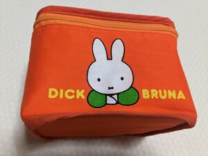 超貴重 希少 レア【送料込 新品 未使用】ミッフィー Miffy バニティ コスメポーチ 化粧ポーチ 小物入れ お弁当箱 ランチポーチ オレンジ