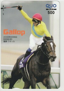 Gallop（週刊ギャロップ） QUOカード 安田記念 ウオッカ