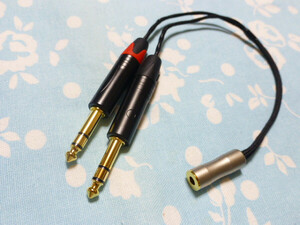 4.4mm5極 (メス) → TEAC UD-503 ADI-2 Pro 6.3mm×2 変換ケーブル MOGAMI 2944 トープラ販売 シンプル形状 ( 延長 MYTEK iFi Audio 変更可