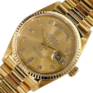 ロレックス ROLEX デイデイト 18038A ゴールド K18YG 腕時計 メンズ 中古