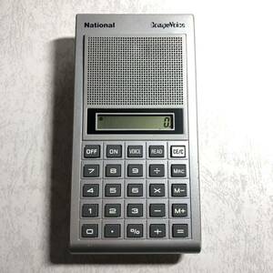 ●動作品 National ナショナル 電卓 CompuVoice JE-720 計算機 昭和レトロ V34