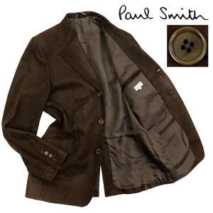 【B2091】【ビッグサイズXL】【羊革】Paul Smith ポールスミス レザージャケット テーラードジャケット オールレザー