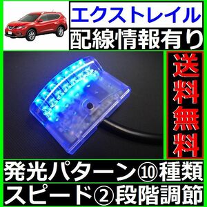 エクストレイル T32系■本格ドアロック連動、LEDスキャナー青 純正キーレス装備車 汎用 7連 10×2パターン 加藤電機よりお薦め SCANNERS