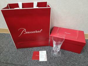 【YYD3377OM】1円～ 現状品 Baccarat バカラ ミルニュイ ワイングラス 1客 口径8cm／高さ15.5cm クリスタルガラス プレゼント お祝い 箱 袋