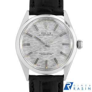 ロレックス オイスターパーペチュアル 1002 シルバー モザイク バー 21番 アンティーク メンズ 腕時計