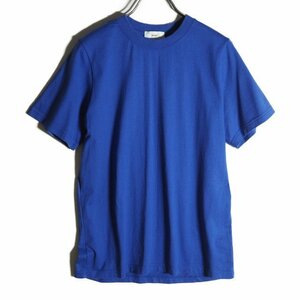 M0224f67　▼HYKE ハイク▼　クルーネック コットン 半袖 Tシャツ ブルー 1 / カットソー レディース 青 春夏