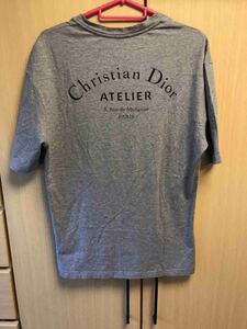 正規 18SS Dior Homme ディオールオム クリスヴァンアッシュ ATELIER アトリエ Tシャツ カットソー 灰 XS