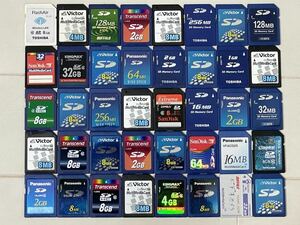 ジャンク扱い　SDカード　SDHCカード　40枚　メーカー色々　容量色々　まとめ　大量