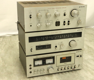 【通電確認OK】Victor JA-S31 JT-V31 KD-31 ビクター オーディオ3点セット オーディオ機器 音響 カセット チューナー アンプ 003IFKIA73
