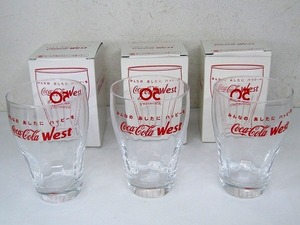コカ・コーラ ウエスト 50ｔｈ グラス　3点セット/未使用