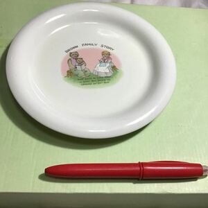 3枚に変更可要連絡　説明欄参照　丸皿1枚　500円超10％オマケ　径16.5高1.5cm アイボリ　brown family story 最後3枚(2＋1)出品（53)