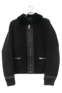 ディオールオム Dior HOMME 04AW 4HH1045569 サイズ:46 Victim期 ムートンファーカラー ウールブルゾン 中古 BS99