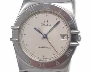 [中古品] 稼働品【OMEGA】オメガ コンステレーション メンズサイズ シルバー文字盤 稼働品 クォーツ 中古品