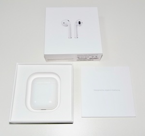箱あり 中古 ジャンク品 Apple アップル AirPods with Wireless Charging Case エアポッズ 第1世代 MMEF2J/A iPod