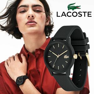 LACOSTE ラコステ L.12.12 腕時計 2001064 ブラック 黒 アナログ レディース キッズ 36mm径 ボーイズサイズ 女性 子供 防水 シンプル