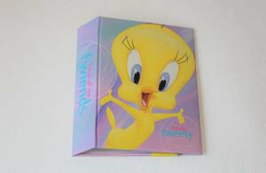 【中古品】tatally tweety フォト・ハガキアルバム（袋部のサイズ縦15.5㎝×横10.5㎝）