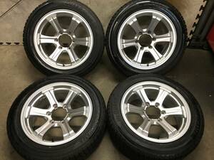 【ハイエース】バリ山215/55R17ヨコハマ スタッドレスタイヤ 17×7.5J+23 PCD139.7 6H wedsキーラーフィールドアルミホイール ４本