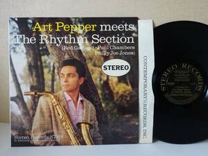 used★両溝★艶黒金ラベル★ステレオ★US盤★LP / ART PEPPER アート・ペッパー MEETS THE RHYTHM SECTION【米CONTEMPORARY/S7018】
