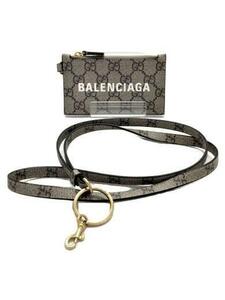 ☆GUCCI×BALENCIAGA グッチ バレンシアガ コラボ ショルダー付き カードケース コインケース☆ユニセックス