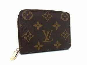 1円 ■極美品■ LOUIS VUITTON ルイヴィトン M60067 モノグラム ジッピー コインパース コインケース カード入れ ブラウン系 BL0002