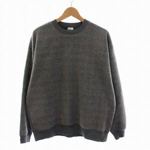 ビーミングバイビームス 22AW NEW VINTAGE ニュービンテージ スウェット ビッグシルエット フリース クルーネック トレーナー M グレー