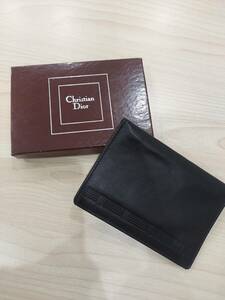 Christian Dior ディオール カードケース パスケース 名刺入れ 定期入れ 黒 ブラック 箱付き