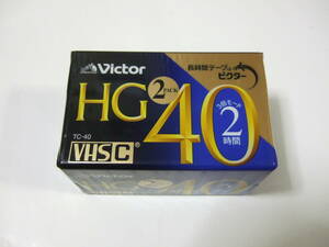 Victor ビクター 2TC-40HGD VHS-Cカセット 40HGD HGシリーズ 2本 ハイグレード 40分 ビデオテープ 新品・未使用