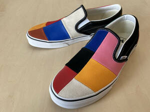 24cm バンズ スリッポン パッチワーク VANS SLIP-ON (PATCHWORK) MULTI/TRUE WHITE US6/24cm VN0A38F7VMF