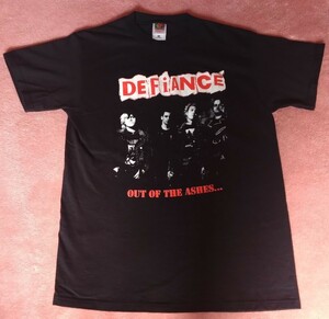 DEFIANCE Tシャツ Mサイズ 黒 未着用品 PDX HARDCORE PUNK ポートランド ハードコアパンク Casualties The UNSEEN POGO77 Oi!