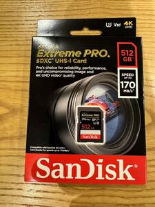 【新品未使用】【送料無料】SanDisk サンディスク Extreme Pro SDXC 512GB カード UHS-I 超高速U3 V30 Class10 4K対応 SDSDXXY-512G-GN4IN