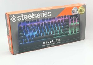 SteelSeries ラピッドトリガー 搭載 ゲーミングキーボード テンキーレス 有線 Apex Pro TKL (2023) 64861 ブラック