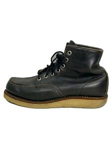RED WING◆レースアップブーツ/US7.5/BLK/レザー