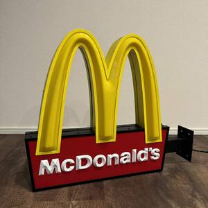 激レア! 3Dタイプ マクドナルド 店舗什器 ゴールデンアーチ　大型ディスプレイライト